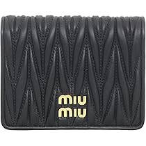 Amazon | [ミュウミュウ] 財布(二つ折り財布) 5MV204 AFPP ネロ